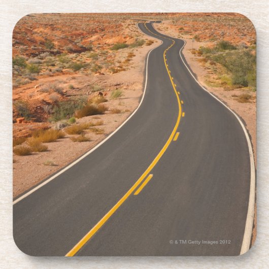 Verenigde Staten, Nevada, Valley of Fire, woestijn Bier Onderzetter (Voorkant)