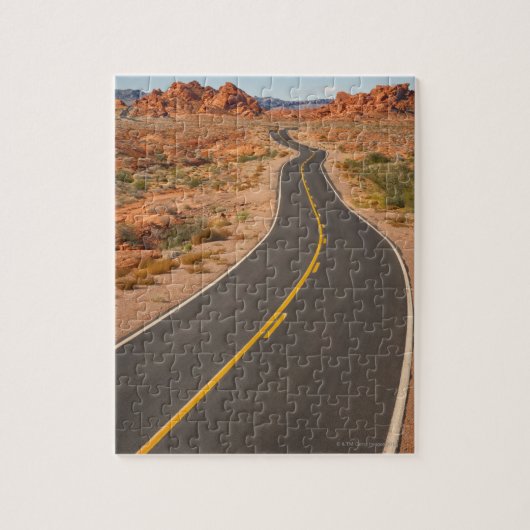 Verenigde Staten, Nevada, Valley of Fire, woestijn Legpuzzel (Verticaal)