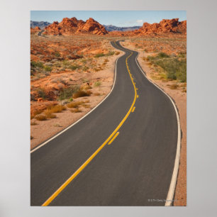 Verenigde Staten, Nevada, Valley of Fire, woestijn Poster