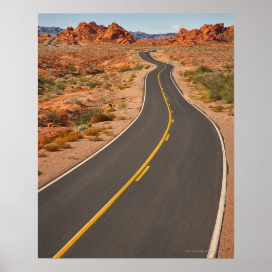 Verenigde Staten, Nevada, Valley of Fire, woestijn Poster (Voorkant)