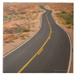 Verenigde Staten, Nevada, Valley of Fire, woestijn Tegeltje