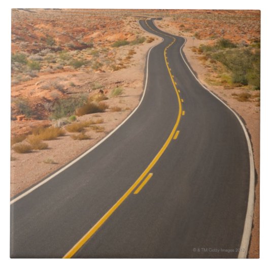 Verenigde Staten, Nevada, Valley of Fire, woestijn Tegeltje (Voorkant)