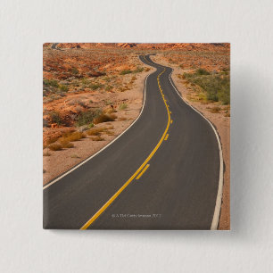 Verenigde Staten, Nevada, Valley of Fire, woestijn Vierkante Button 5,1 Cm