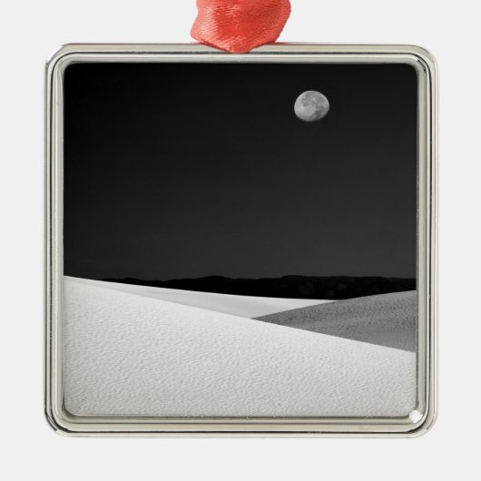 Verenigde Staten, New Mexico, White Sands National Metalen Ornament (Voorkant)