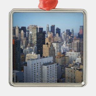 Verenigde Staten, New York City, Manhattan skyline Metalen Ornament