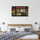 Verenigde Staten, New York. Gray's Papaya: raam Canvas Afdruk (Insitu (Slaapkamer))