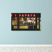 Verenigde Staten, New York. Gray's Papaya: raam Canvas Afdruk (Insitu (Houten vloer))