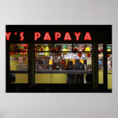 Verenigde Staten, New York. Gray's Papaya: raam Poster (Voorkant)