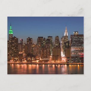 Verenigde Staten, New York, New York City, Manhatt Briefkaart