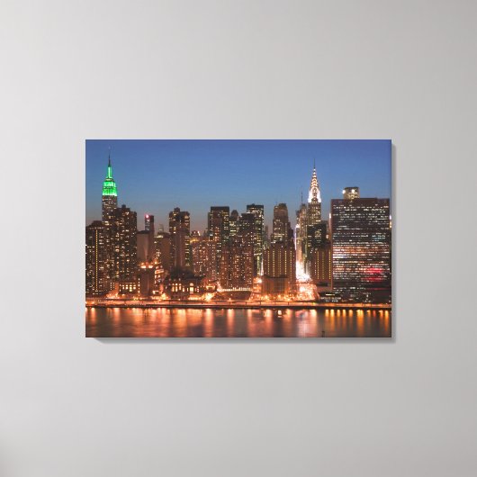 Verenigde Staten, New York, New York City, Manhatt Canvas Afdruk (Voorkant)