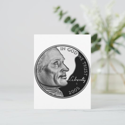 Verenigde Staten Nickel Briefkaart (Staand voorkant)