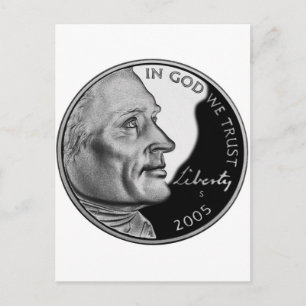 Verenigde Staten Nickel Briefkaart