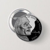 Verenigde Staten Nickel Ronde Button 5,7 Cm (Voorkant /achterkant)