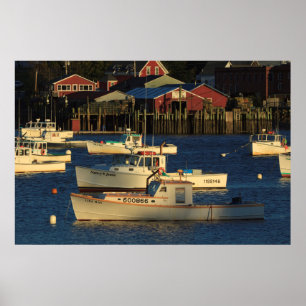 Verenigde Staten, Noord-Amerika, Maine, Bernard, G Poster