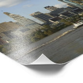 Verenigde Staten, Ohio, Cincinnati: Roebling Suspe Foto Afdruk (Hoek)