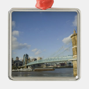 Verenigde Staten, Ohio, Cincinnati: Roebling Suspe Metalen Ornament
