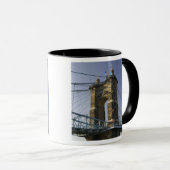Verenigde Staten, Ohio, Cincinnati: Roebling Suspe Mok (Voorkant rechts)