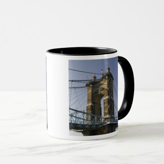 Verenigde Staten, Ohio, Cincinnati: Roebling Suspe Mok (Voorkant rechts)