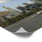 Verenigde Staten, Ohio, Cincinnati: Roebling Suspe Poster (Hoek)