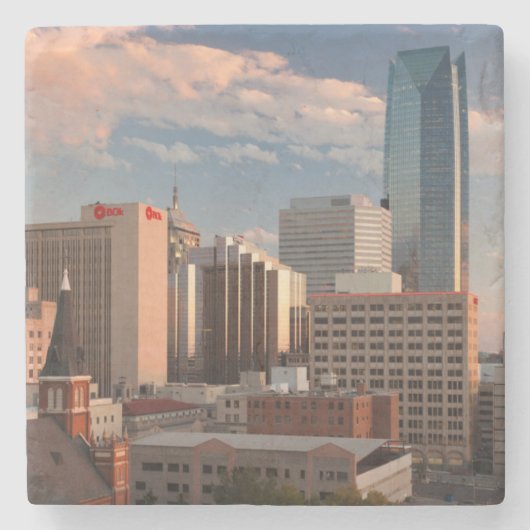 Verenigde Staten, Oklahoma, Oklahoma City, hooggep Stenen Onderzetter (Voorkant)