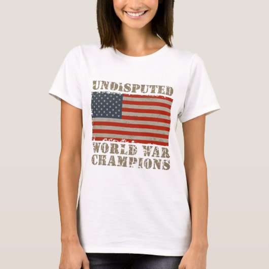 Verenigde Staten, onbetwistbare wereldkampioenen T-shirt (Voorkant)