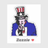 Verenigde Staten oom Sam Sticker (Vel)