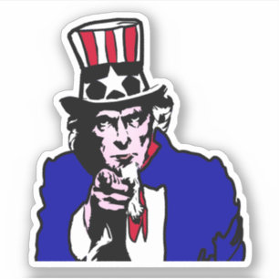 Verenigde Staten oom Sam Sticker