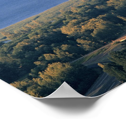 Verenigde Staten, Oregon, Columbia River. Sunset a Poster (Hoek)