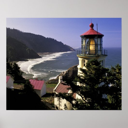 Verenigde Staten, Oregon, Florence. Heceta Head Li Poster (Voorkant)
