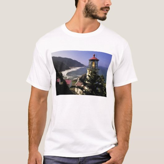 Verenigde Staten, Oregon, Florence. Heceta Head Li T-shirt (Voorkant)