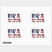 Verenigde Staten Ovale Sticker (Vel)
