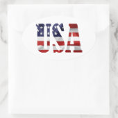 Verenigde Staten Ovale Sticker (Tas)