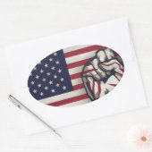 Verenigde Staten Ovale Sticker (Envelop)