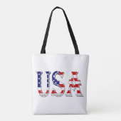Verenigde Staten overlappen Amerikaanse vlag Tote Bag (Achterkant)