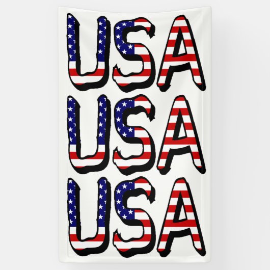 Verenigde Staten overlay op Amerikaanse vlag (v) b Spandoek (Verticaal)