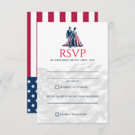 Verenigde Staten Paar RSVP Kaartje