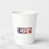 Verenigde Staten Papieren Bekers (Achterkant)