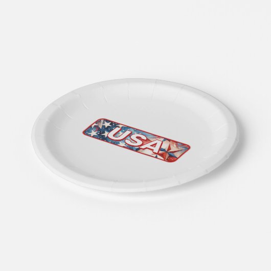 Verenigde Staten Papieren Bordje (Gekanteld)