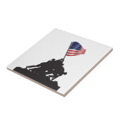 Verenigde Staten, Patriot, Vlag en Militair Tegeltje (Zijkant)
