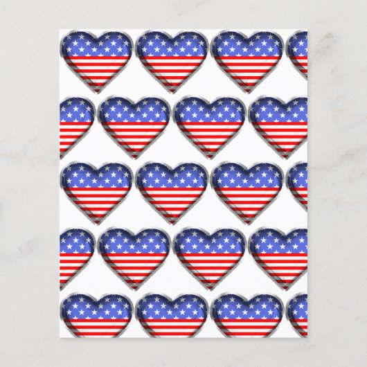 Verenigde Staten Patriotic Balloon 1e verjaardag U Flyer (Achterkant)