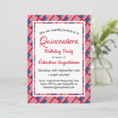 Verenigde Staten Patriotic Quinceañera Birthday -  Kaart (Staand voorkant)