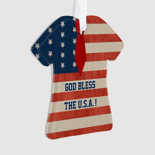 Verenigde Staten Patriotic Ugly Sweater Persoonlij Ornament (voorkant)