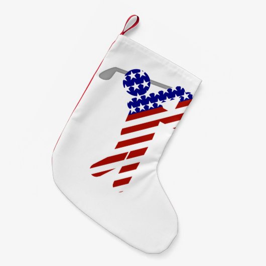 Verenigde Staten Patriottisch MANNEN Kleine Kerstsok (Voorkant (Hangend))