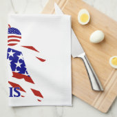 Verenigde Staten Patriottisch MANNEN Theedoek (Quarter Fold)