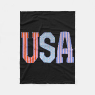 Verenigde Staten Patriottische 4e Juli Amerika Ona Fleece Deken