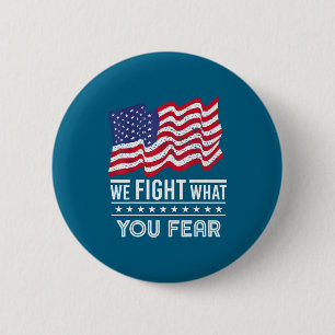 Verenigde Staten Patriottische Amerikaanse Vlag Vr Ronde Button 5,7 Cm