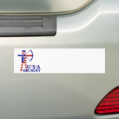 Verenigde Staten Patriottische BOOGSCHIETEN  Bumpersticker (Op auto)