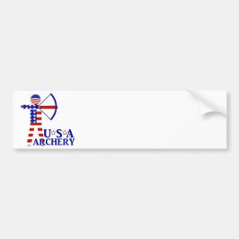 Verenigde Staten Patriottische BOOGSCHIETEN  Bumpersticker