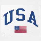 Verenigde Staten Patriottische Onafhankelijkheidsd Fleece Deken (Voorkant (Horizontaal))