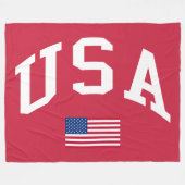 Verenigde Staten Patriottische Onafhankelijkheidsd Fleece Deken (Voorkant (Horizontaal))